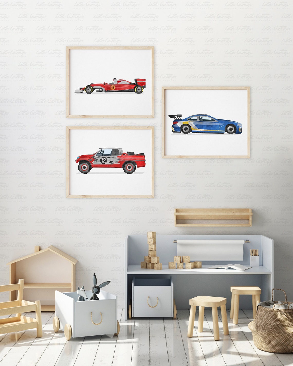 Race Car Wall Art Sports Car Print Transportation Printable | Etsy