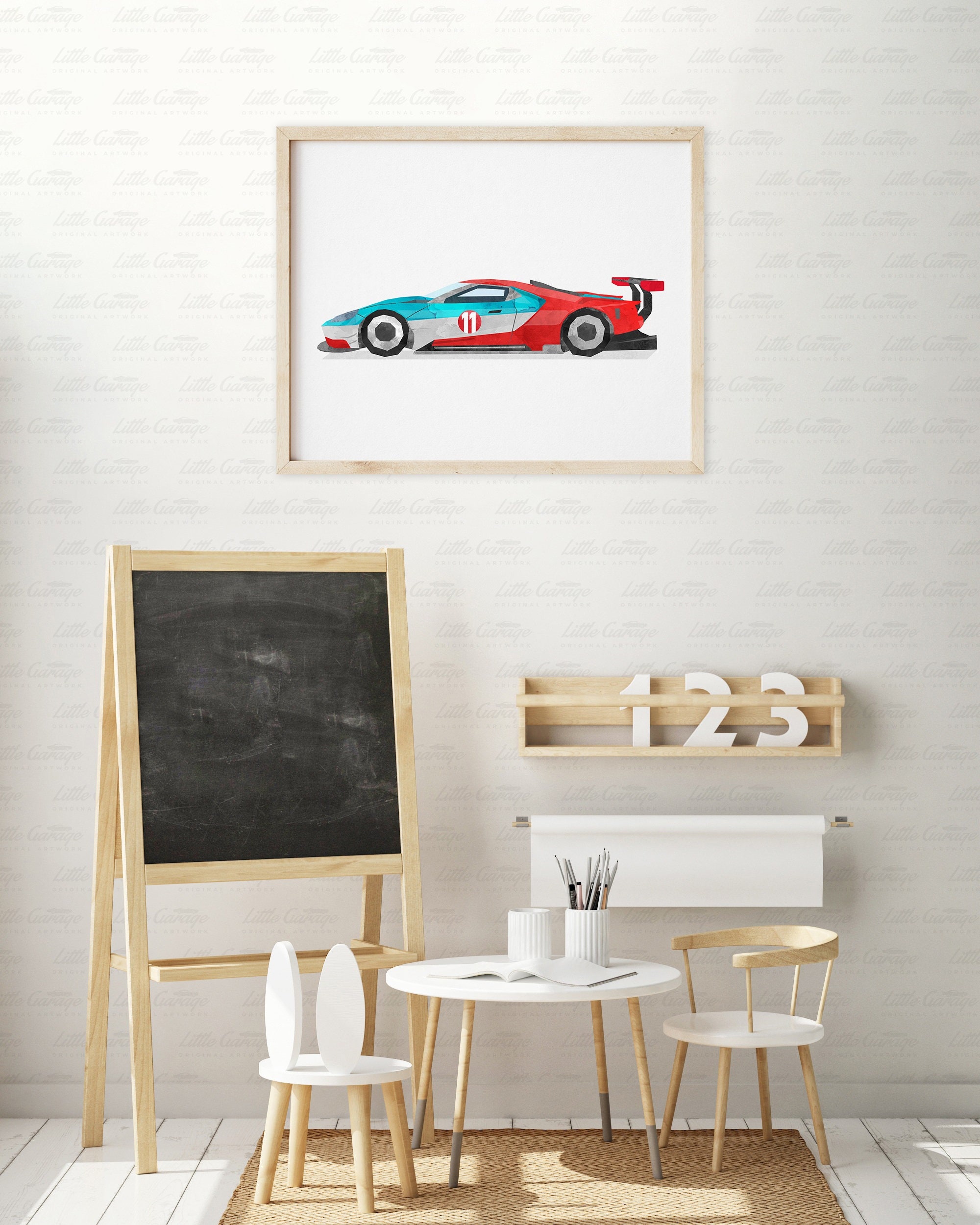 Race Car Wall Art Racing Car Prints Sports Car Print Etsy