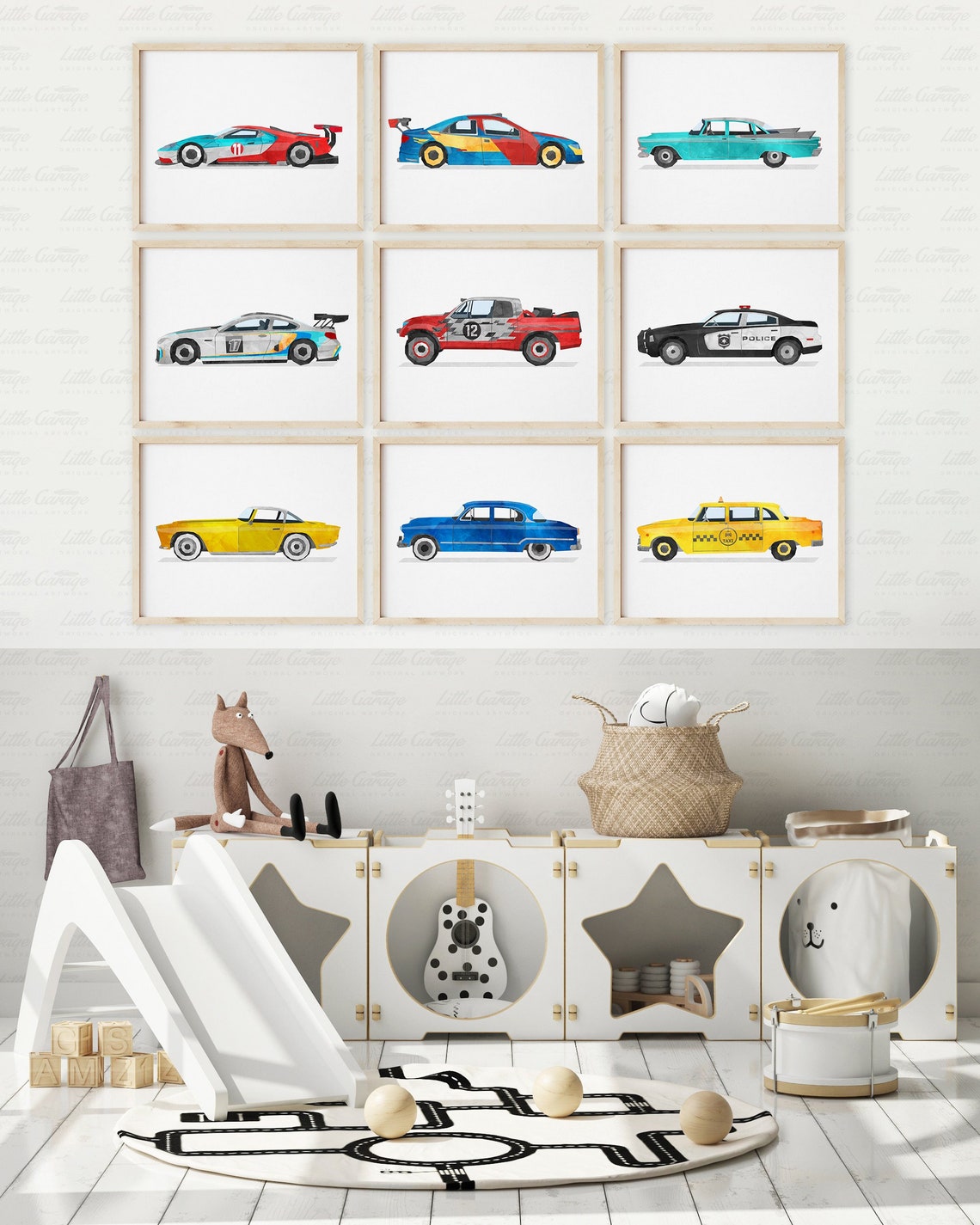 Sports Car Print Racing Car Wall Art Race Car Art Vehicle Etsy