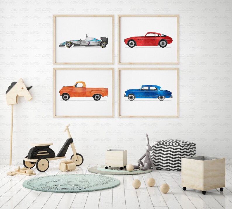 Vintage Car Art Classic Car Print Transportation Wall Art Etsy