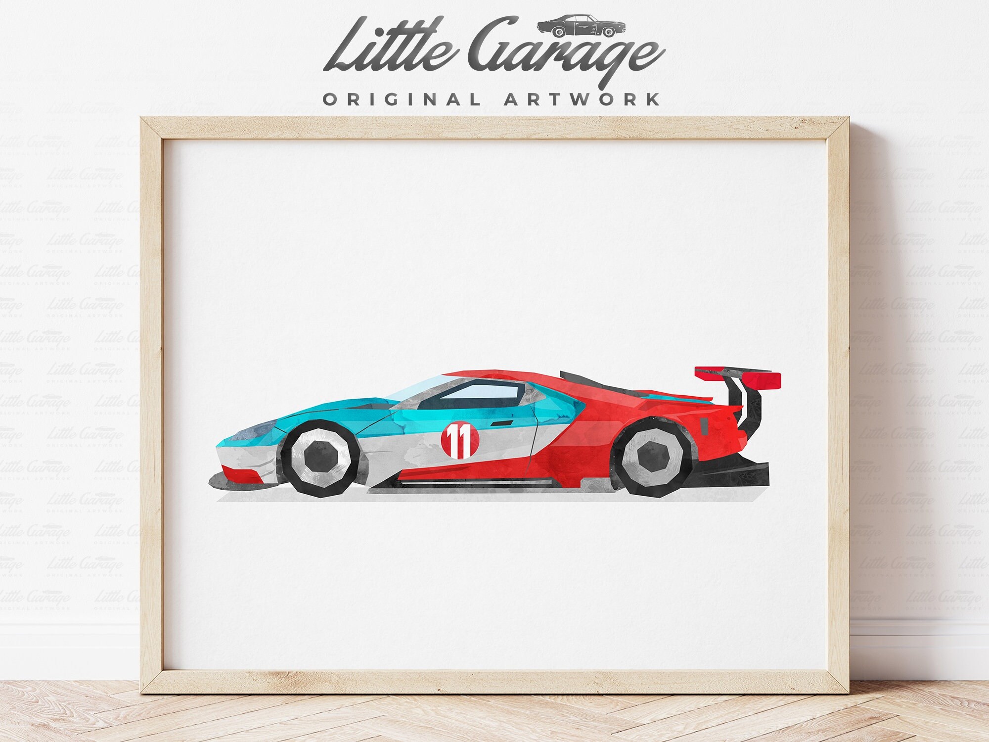 Race Car Wall Art Racing Car Prints Sports Car Print Etsy