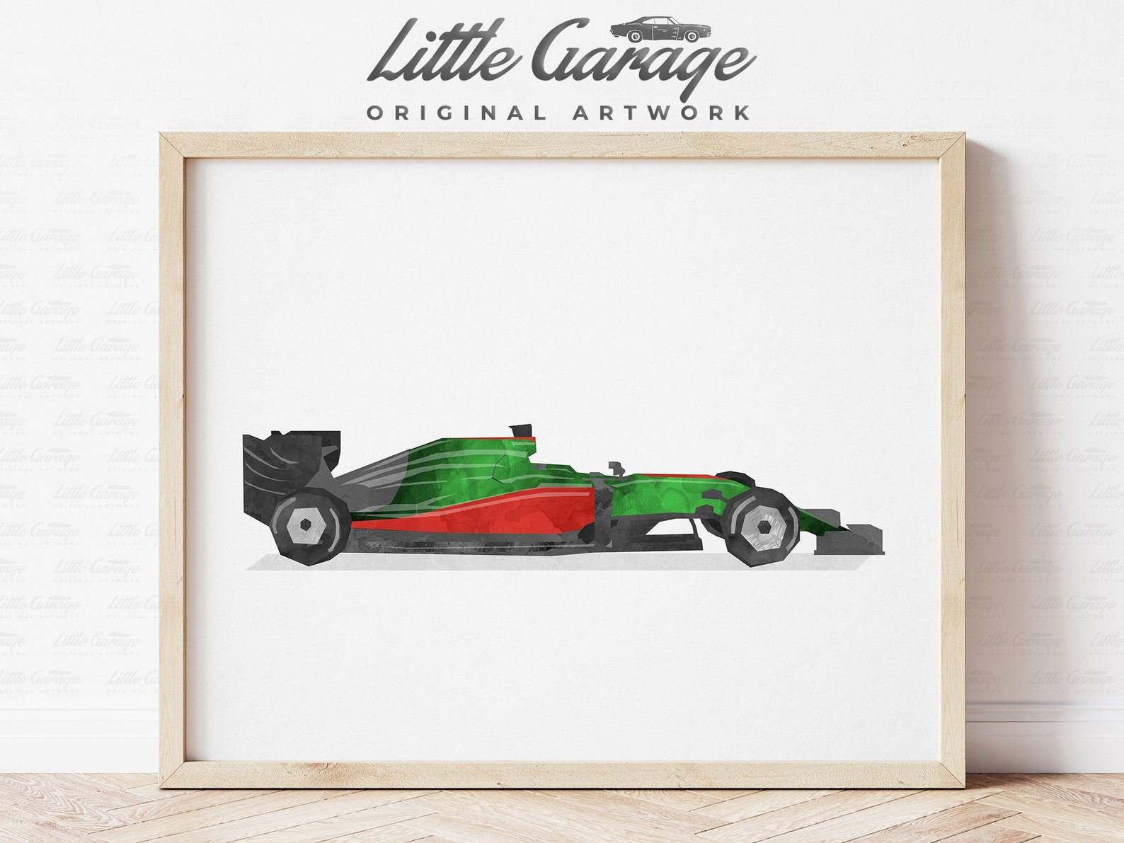Racing Car Wall Art Race Car Print Toddler Boy Room Decor | Etsy