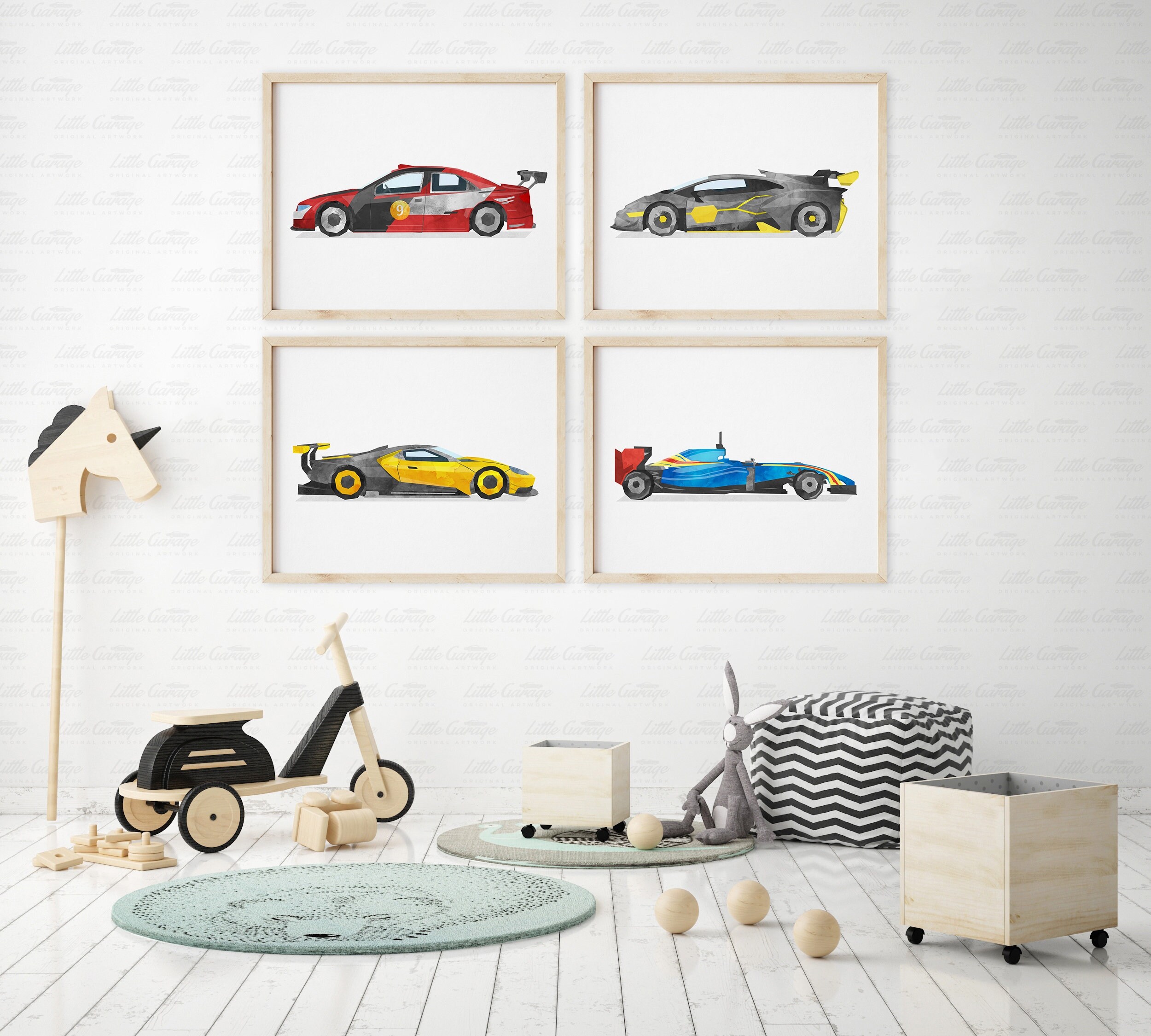 Sports Car Print Transportation Wall Art Racing Car Poster Etsy
