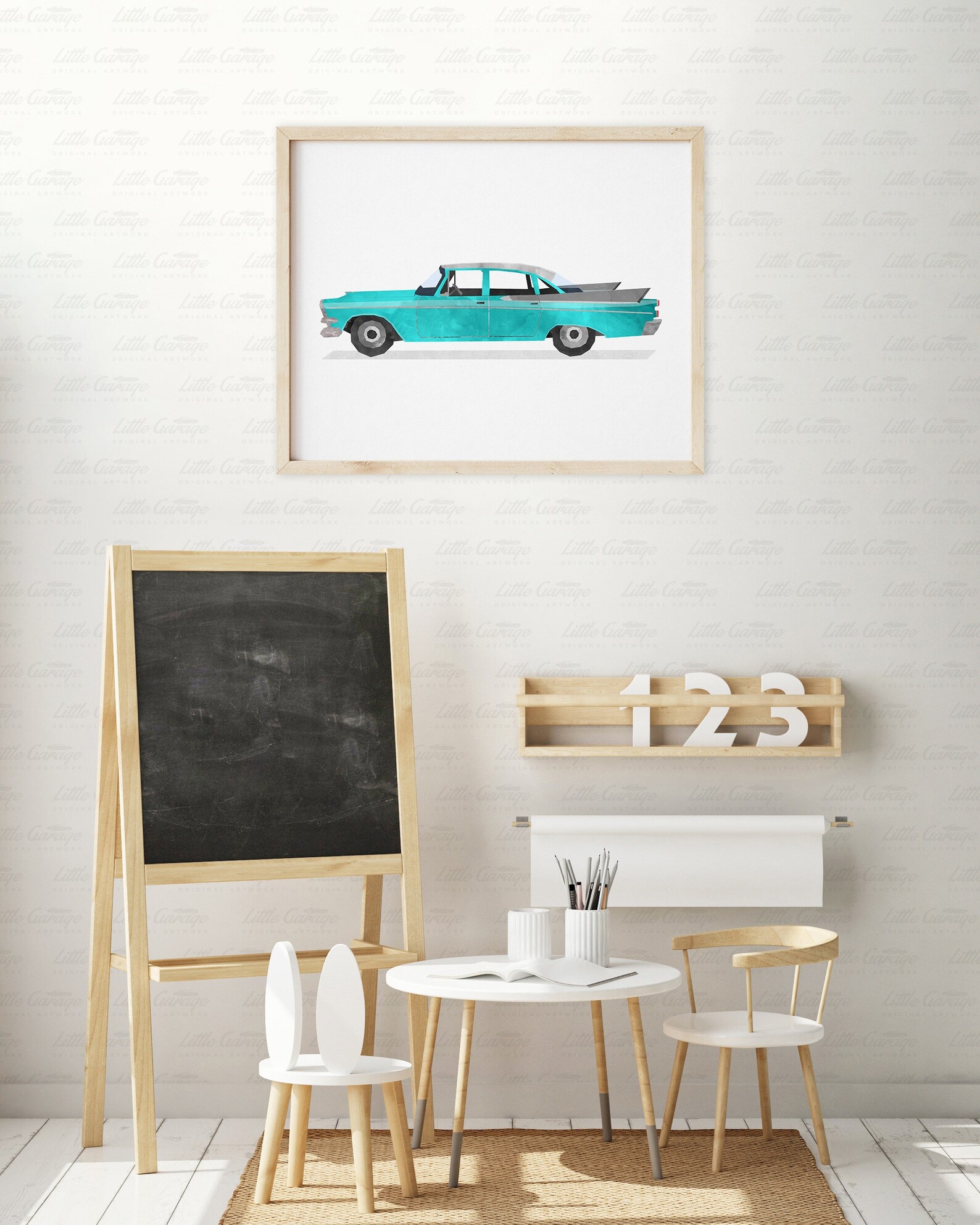 Vintage Car Wall Art Retro Car Print Classic Car Poster Etsy