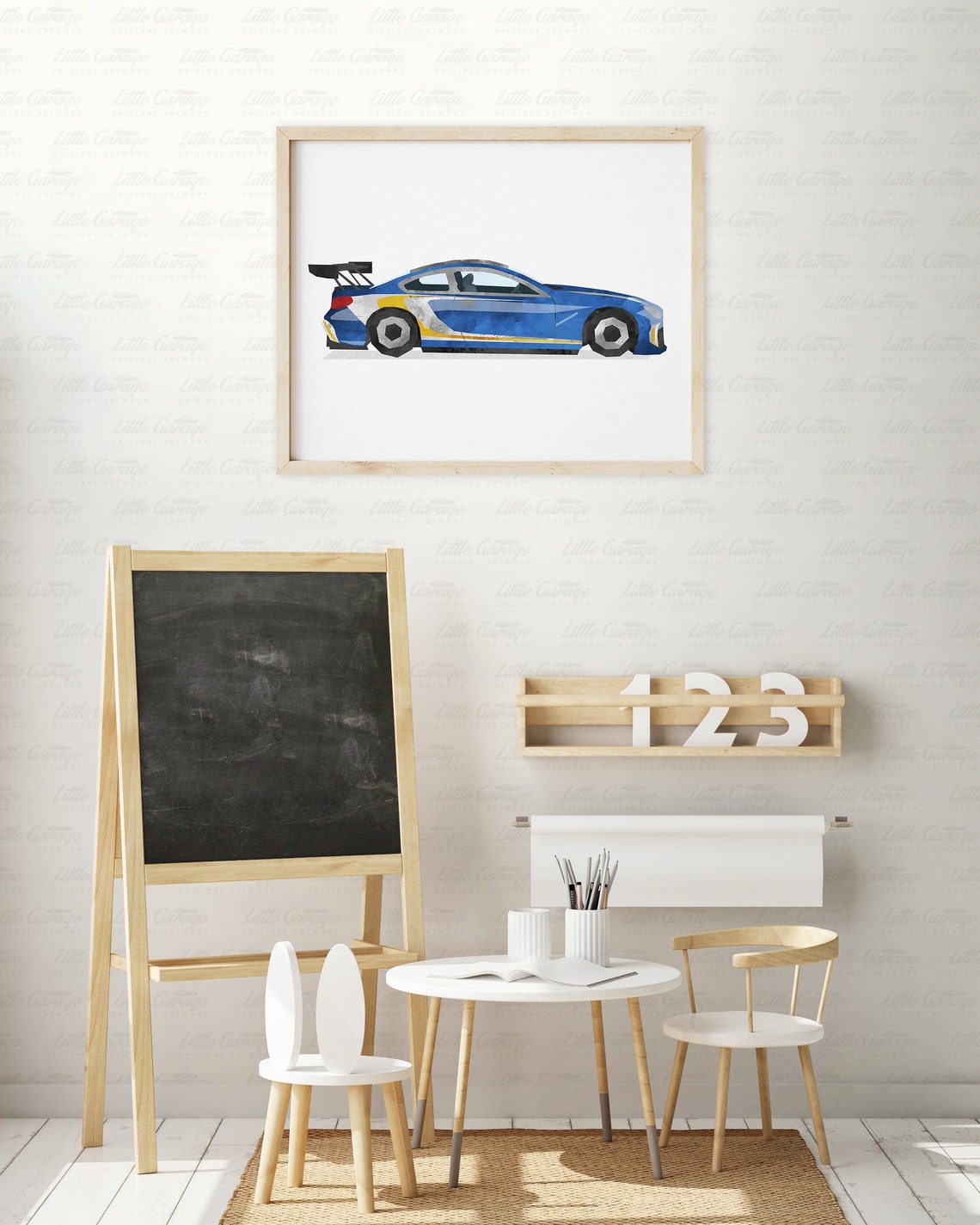 Race Car Wall Art Sports Car Print Transportation Printable | Etsy