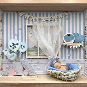 Quadretto nascita personalizzato 27,5x22,5 cm