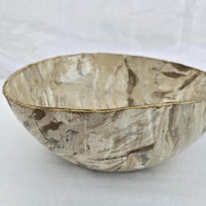 Brown Mixing Bowl, Serving Bowl, Ceramic Bowl, Pottery Bowl, Fruit Bowl, Deep Bowl, Marbled Finish Decorative Bowl