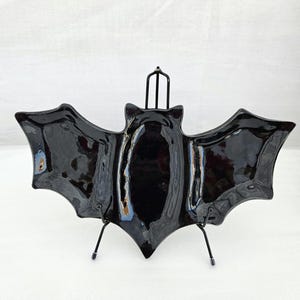 Bat Plate, Bats Serving Tray, Ceramic Platter, Ceramic Tray, Snack Tray, Gothic Plate, Goth Platter, Halloween Serving Plate