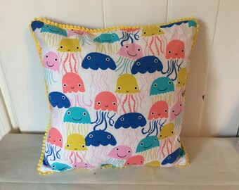 Colorful Jellyfish Pillow