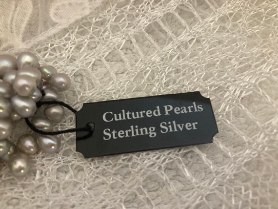 Stunning Freshwater Pearl and Silver Five Strand … - image 7