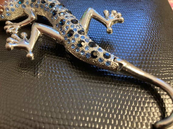 Statement Large Glittering Lizard Pendant - image 9