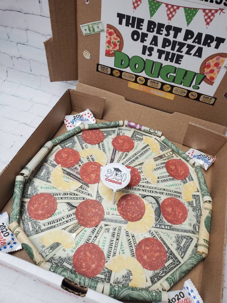 Pizza Gift Box Made With REAL MONEY 10 Inch Pie Great Etsy