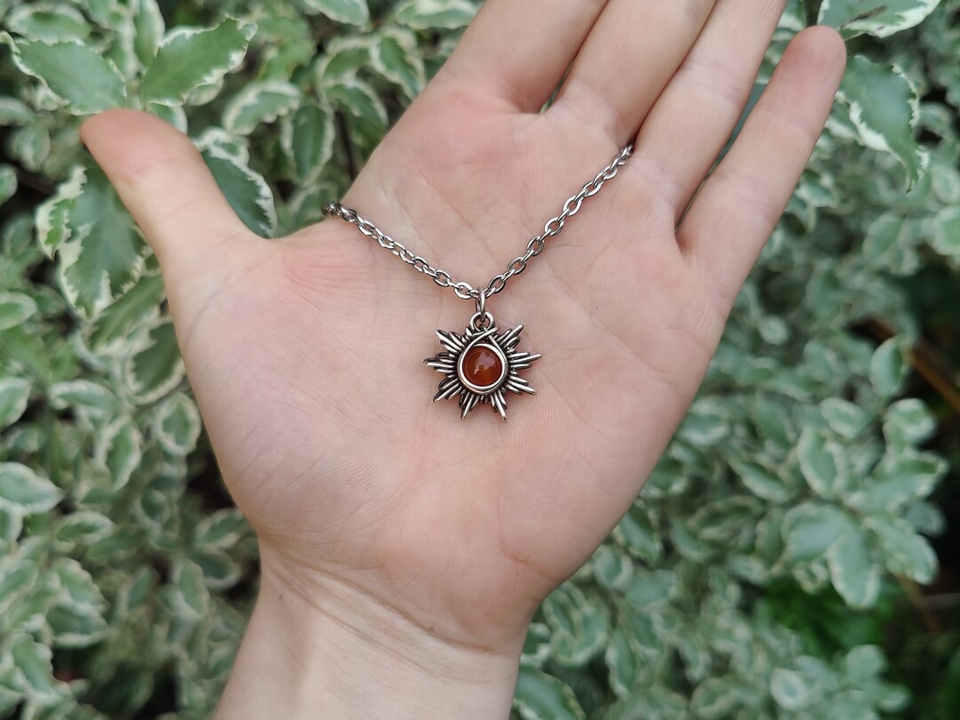 SMELLY so’　carnelian necklace Carnelian Necklace, Oxidized Sterling Silver Necklace, Hot