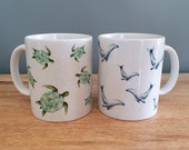 Mug Gift Set Ocean Mug Turtle Design Whale Mug 11oz Printed Mug Painted Mug Cool Mug Mug For Him Mug For Her Hot Chocolate