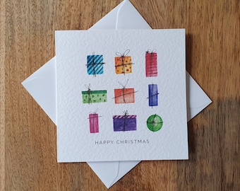 Square Christmas Card | Greetings Cards | Happy Christmas | Christmas Gifts | Presents | Gifts | Merry Christmas | Happy Holidays