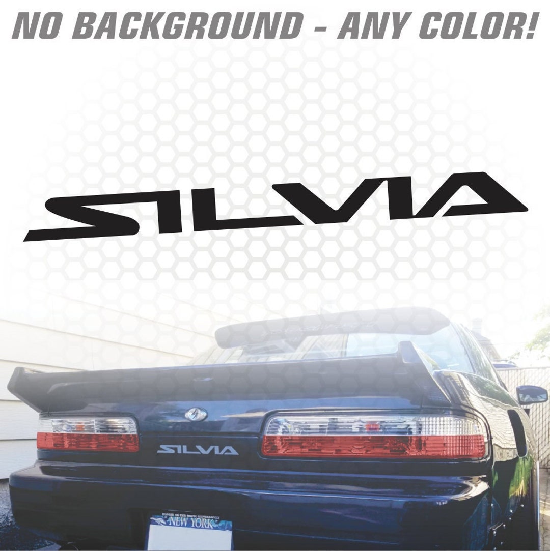 S13 Silvia Rear Emblem Badge Vinyl Decal Sticker jdm Rare