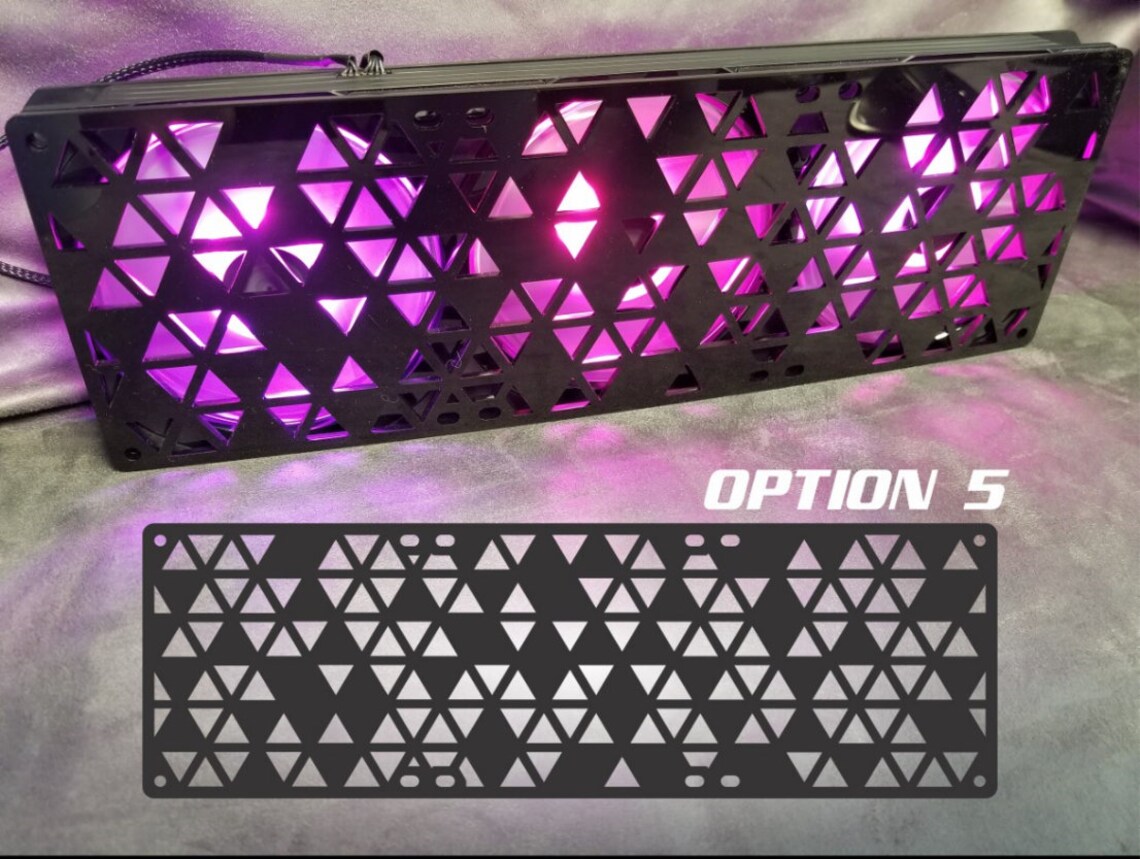 Custom Computer Pc Fan Grill 360mm x 120mm Black Lasercut Etsy