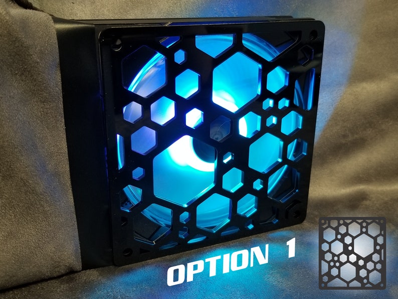 Custom Computer Pc Fan Grill 120mm x 120mm Black Lasercut Etsy.de