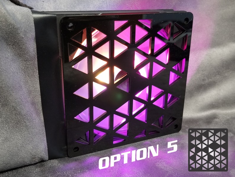 Custom Computer Pc Fan Grill 120mm X 120mm Black Lasercut Etsy