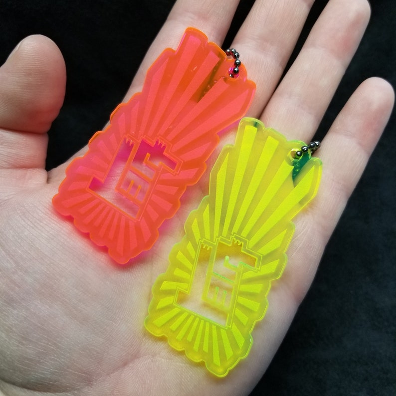 Toyota Rising Sun Key chain laser cut acrylic Rare JDM oldschool emblem drift