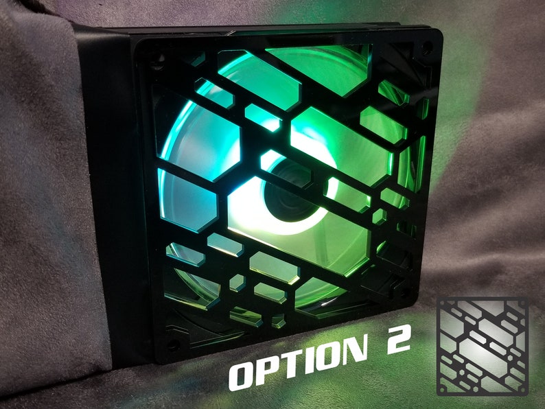 Custom Computer Pc Fan Grill 120mm X 120mm Black Lasercut Etsy