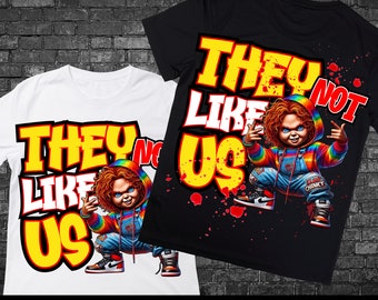 Halloween Shirt PNG Design, They Not Like Us