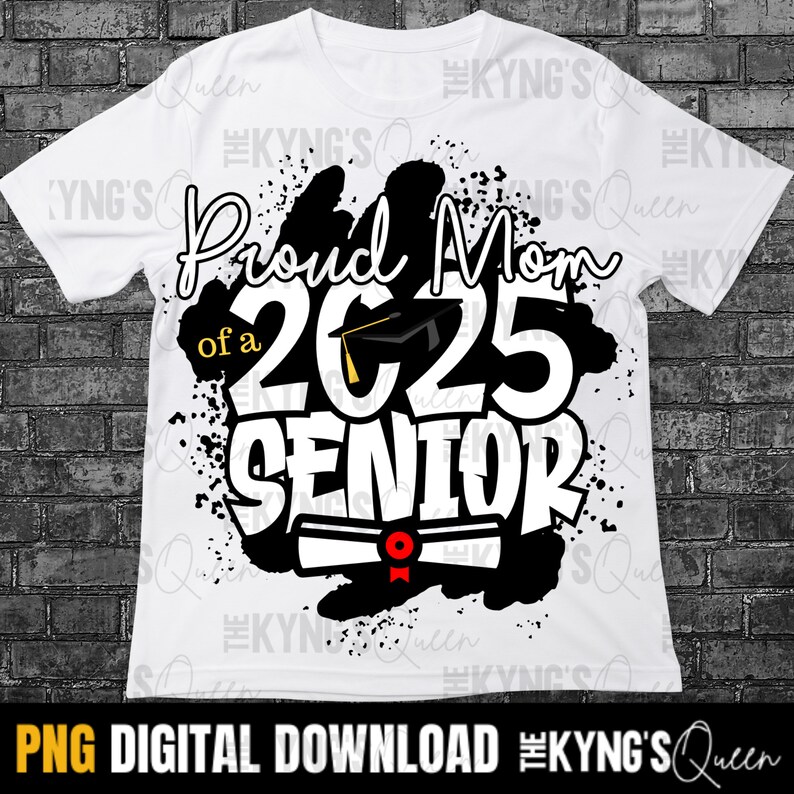 Proud Mom of A Senior Shirt Design, Proud Senior Mom PNG, Graduation ...