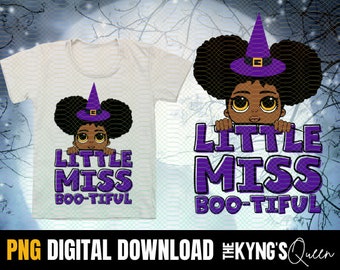 Little Miss Bootiful PNG：女の子のハロウィンデザイン（デジタルダウンロード）