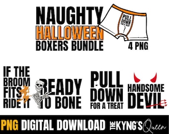 Men's Underwear PNG SVG Bundle - Naughty Underwear Svg Bundle, Funny Halloween Boxers Designs