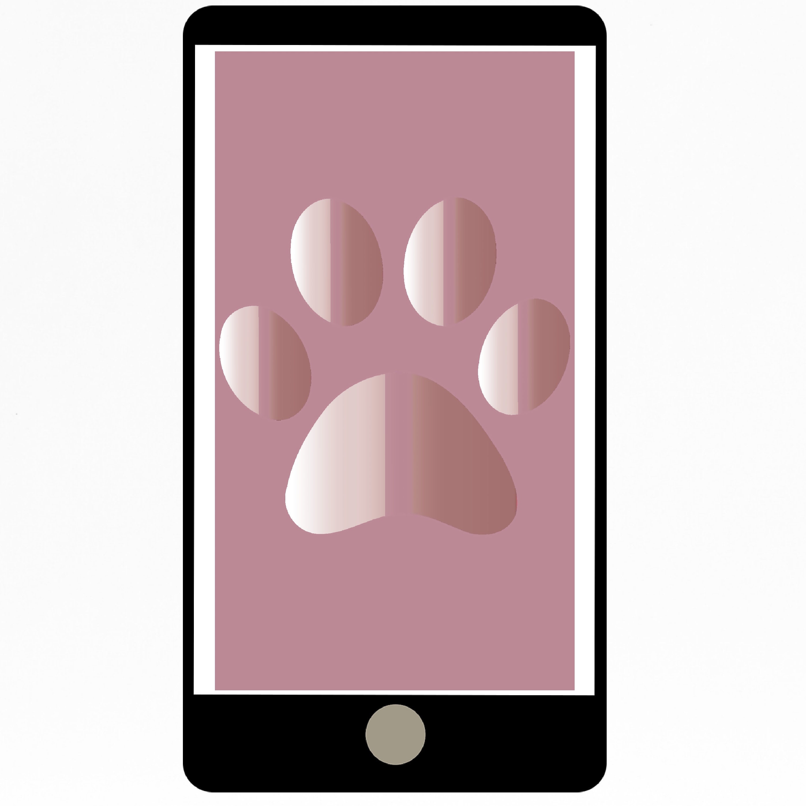 Digital paw for print and wallpaper | Etsy