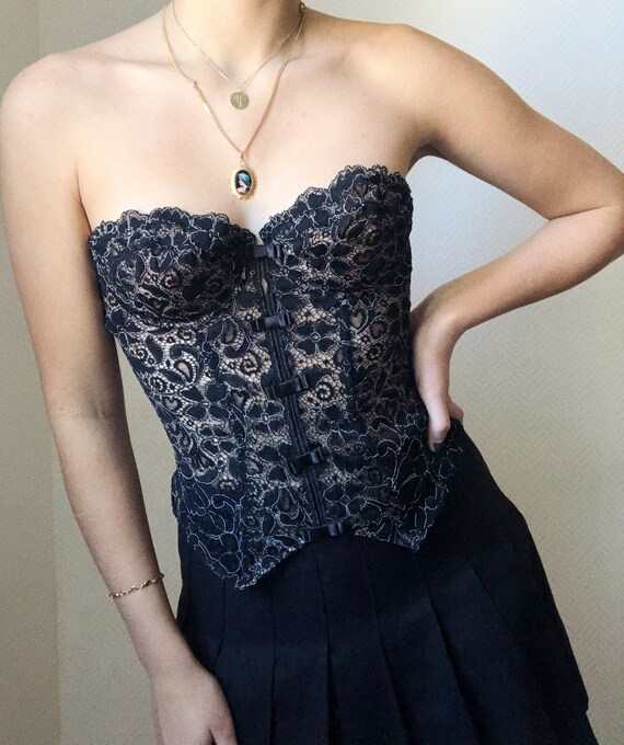 Bustier noir Sombrina