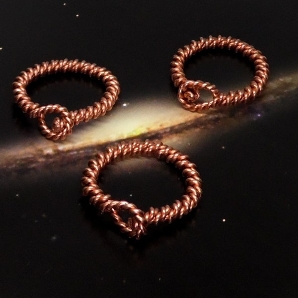 Tensor Energy Ring,  1/8th "Lost  Cubit",  177mhz, Copper "Ouroboros" Ring