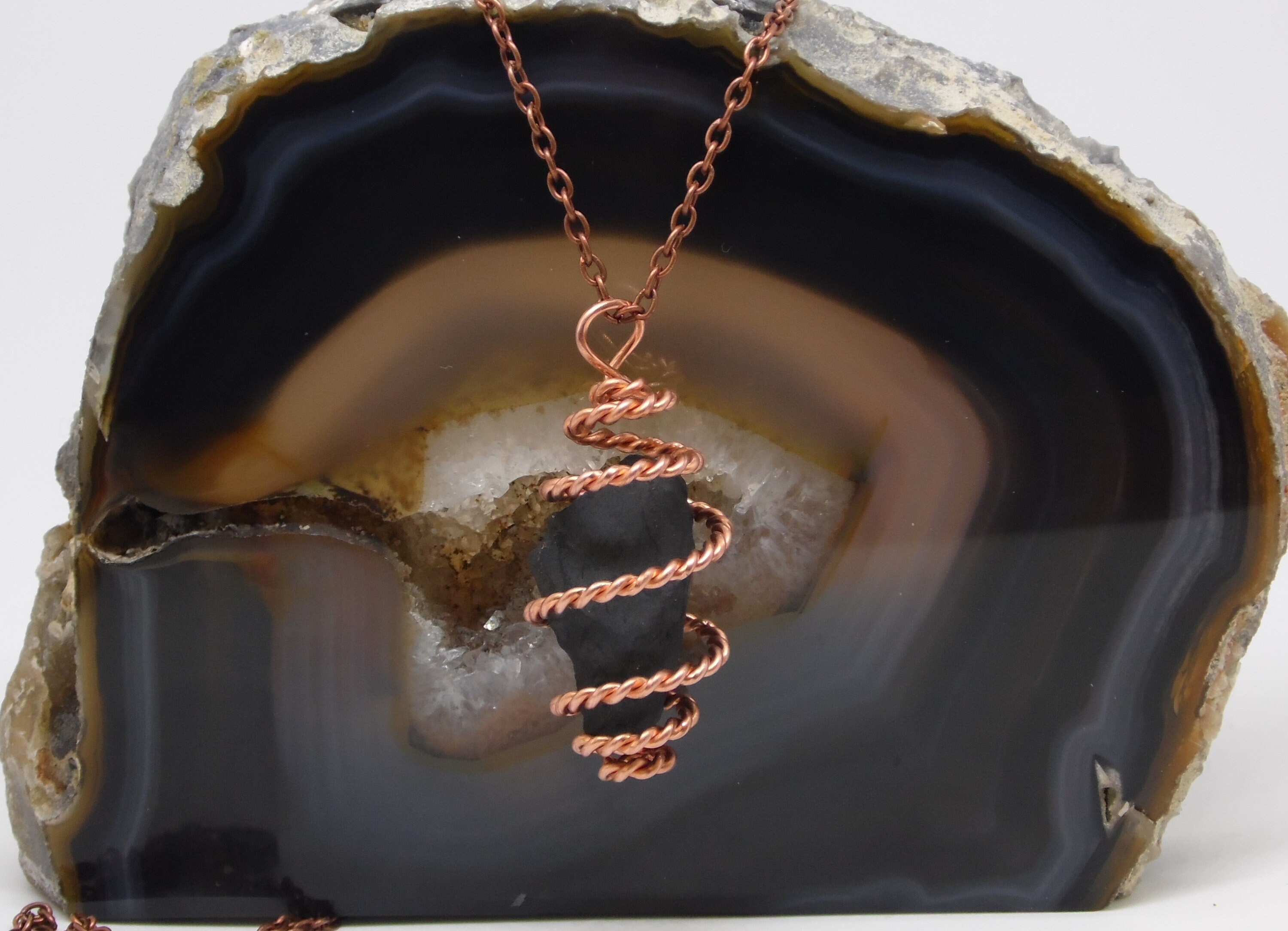 Raw Shungite Copper Twisted Wire Wrapped remen Cubit Tensor Etsy UK