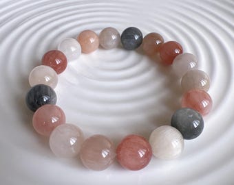 Geniune High Quality Natural 11mm Colorful Rabbit Hair Quartz/Rutilated Quartz; Love; Friendship; Luck; Love; Friendship; Best for all