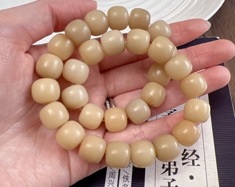 Perline Bodhi Myanmar da 12 mm, naturali, di alta qualità, invecchiate per 5 anni, da tenere in mano; Mala per pregare; Yoga; Guarigione; Calmante