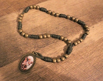 St Michael Chaplet on Paracord - Bronze