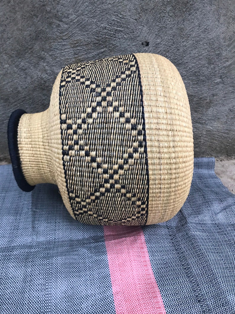 Bolga Basket African Basket Handmade Basket Ghana Basket Etsy