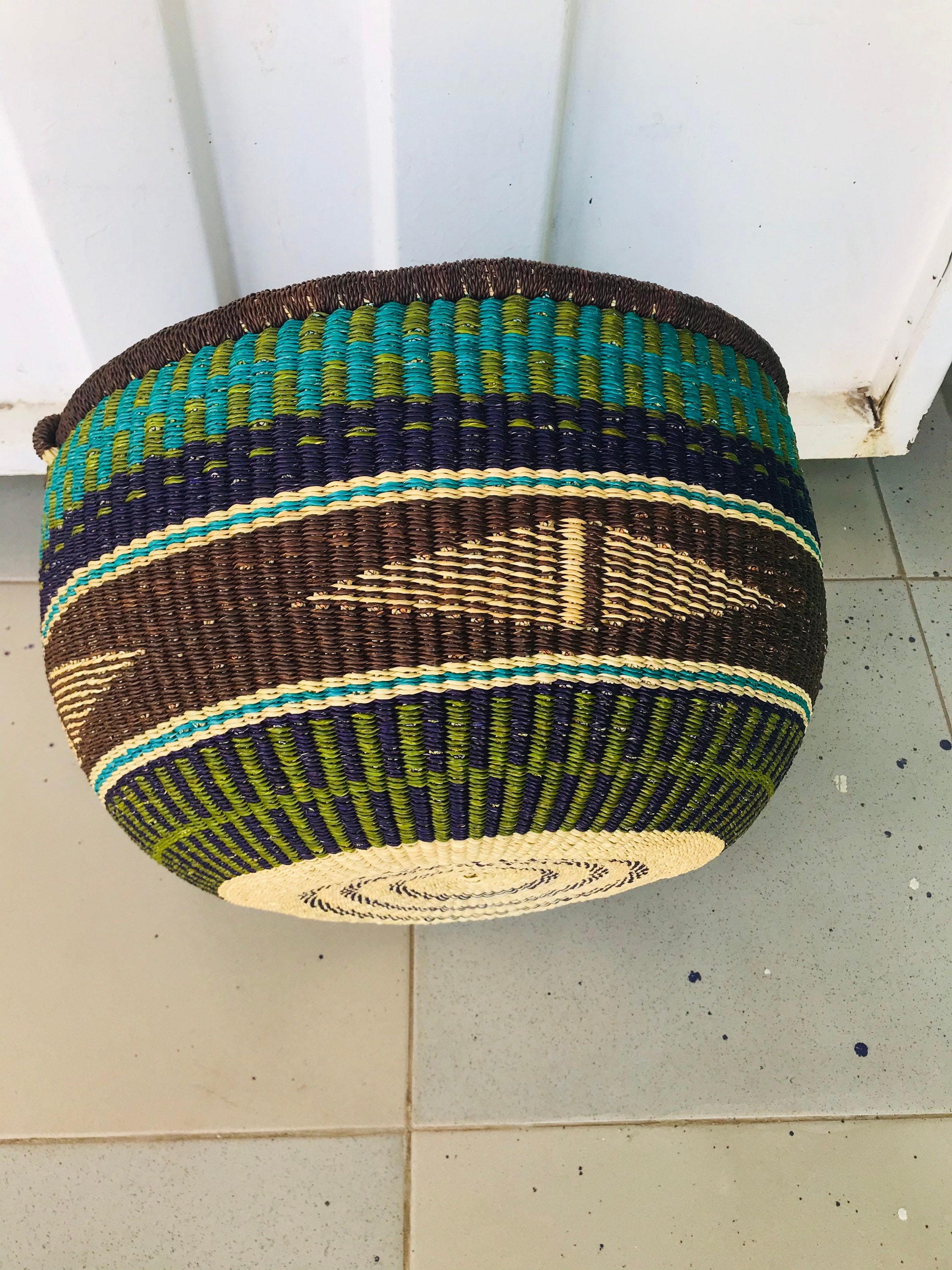 Bolga Market Basket Large Etsy