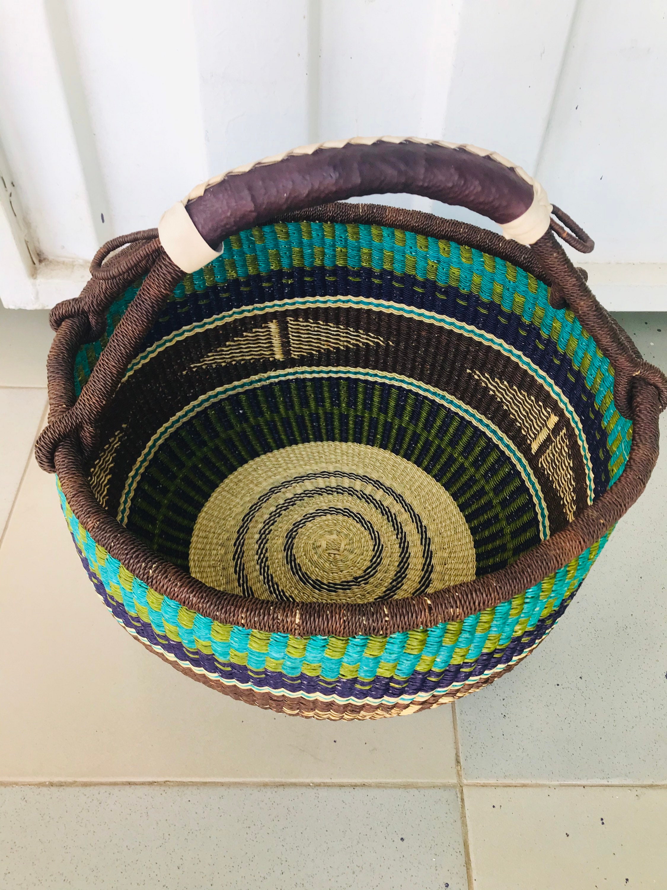 Bolga Market Basket Large Etsy