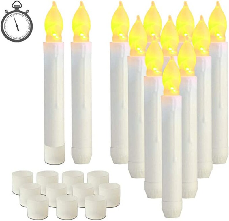 12 Pcs Halloween Floating Candles Indoor Halloween Decor Etsy