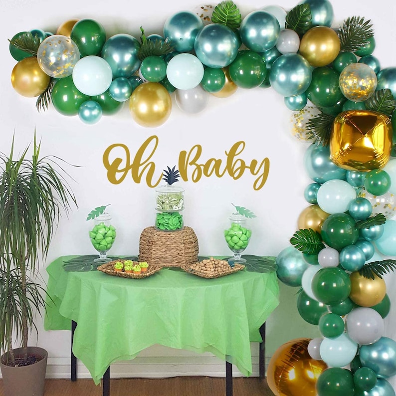 Jungle Safari Theme Balloon Garland Arch Kit Baby Shower Boy Etsy