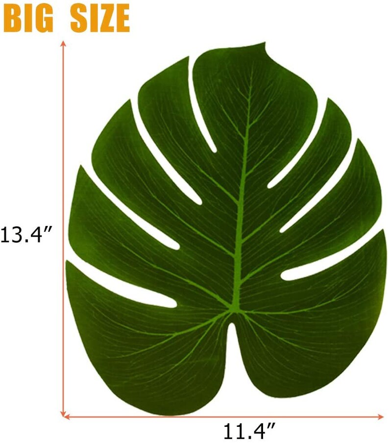 24PCS Artificial Palm Leaves Tropical Fake Palm Tree Jungle Etsy