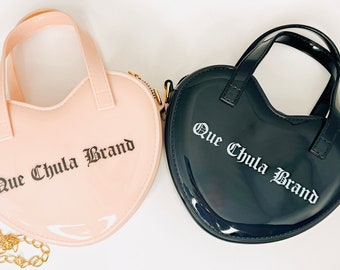 Que Chula Brand Mini Heart Bag