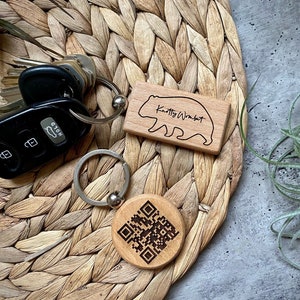 Custom Logo QR Code Keychain | Personalized Business Logo Keychain