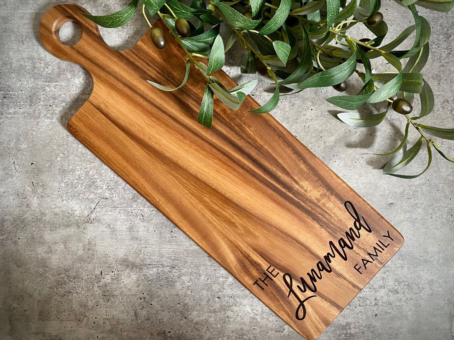 XLarge Acacia Personalized Custom Cutting Board Wedding Etsy