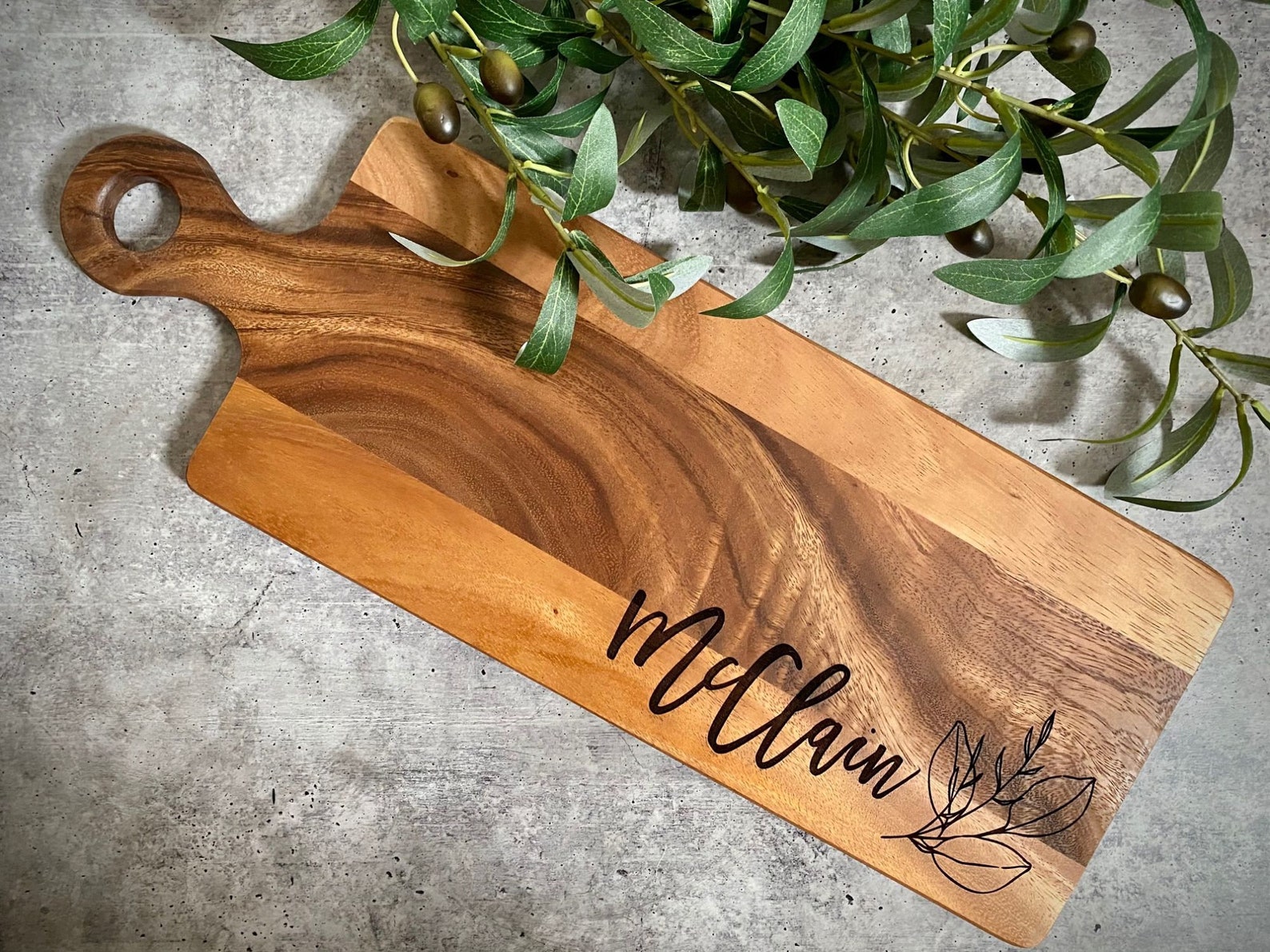XLarge Acacia Personalized Custom Cutting Board Wedding Etsy