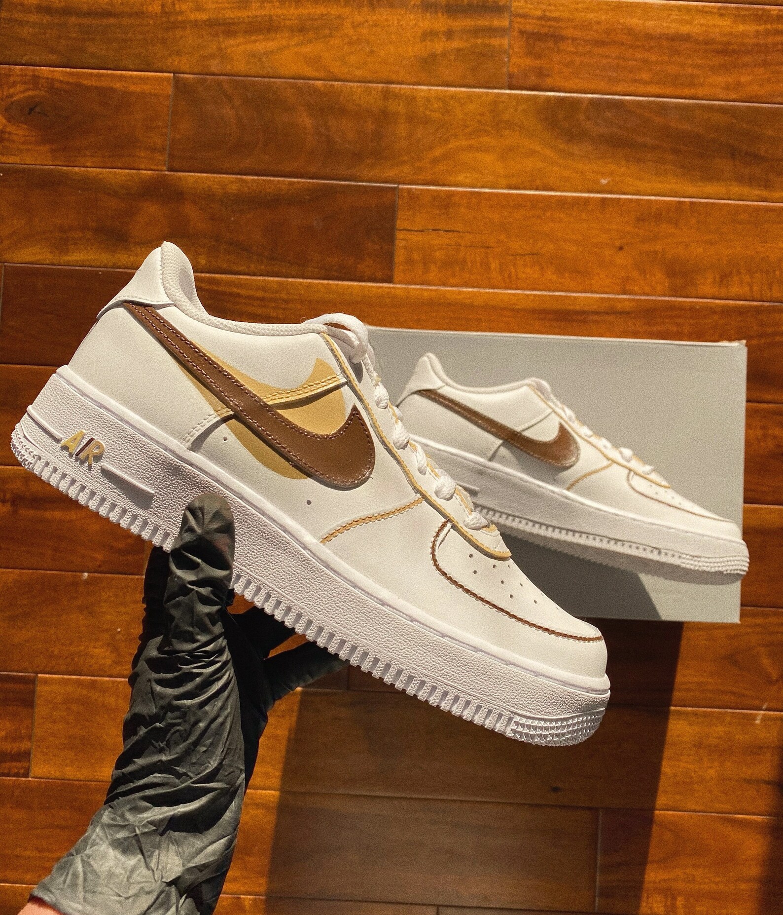 air force brown swoosh