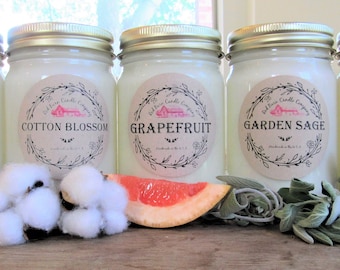 Red Barn Spring Aromatherapy Candles | 100% Natural Soy Essential Oil Infused | Pet Safe + Odor Eliminating + Relaxing | Toxin Free Candle