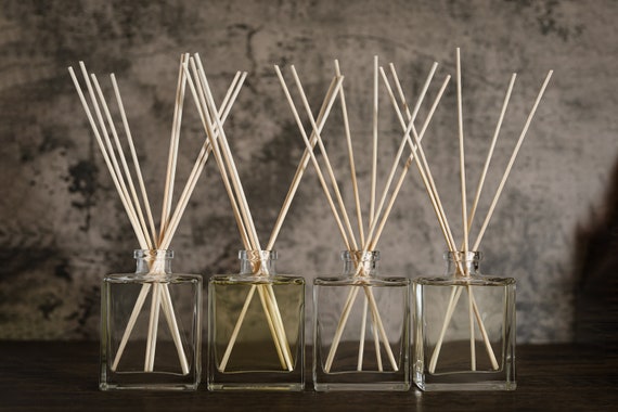 Aromatherapy Reed Diffusers | All-Natural Essential Oils | 7 Rattan Reeds Included | Elegant Home Décor | No Label (5oz)