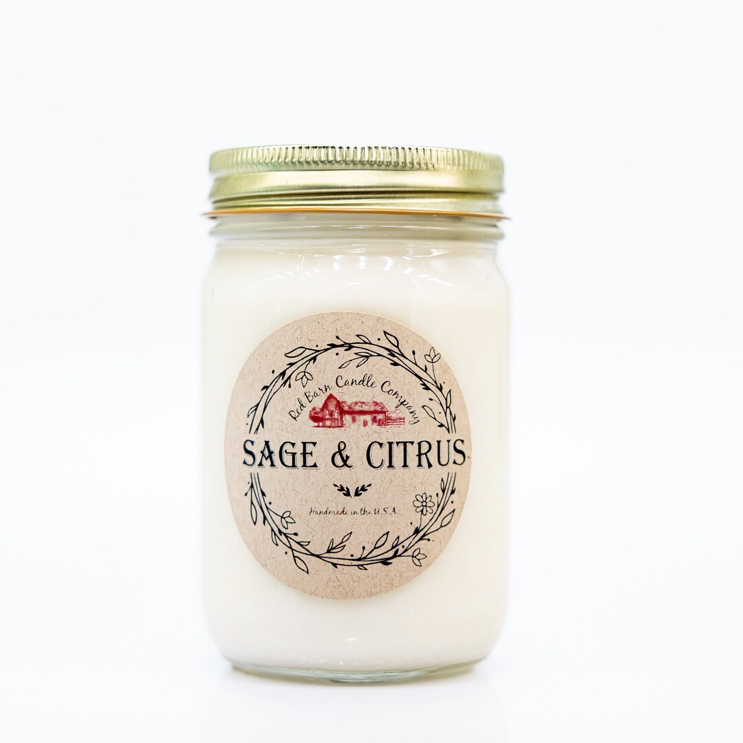 Soy Candles by Red Barn Candle Company Allnatural Soy Wax & Scented